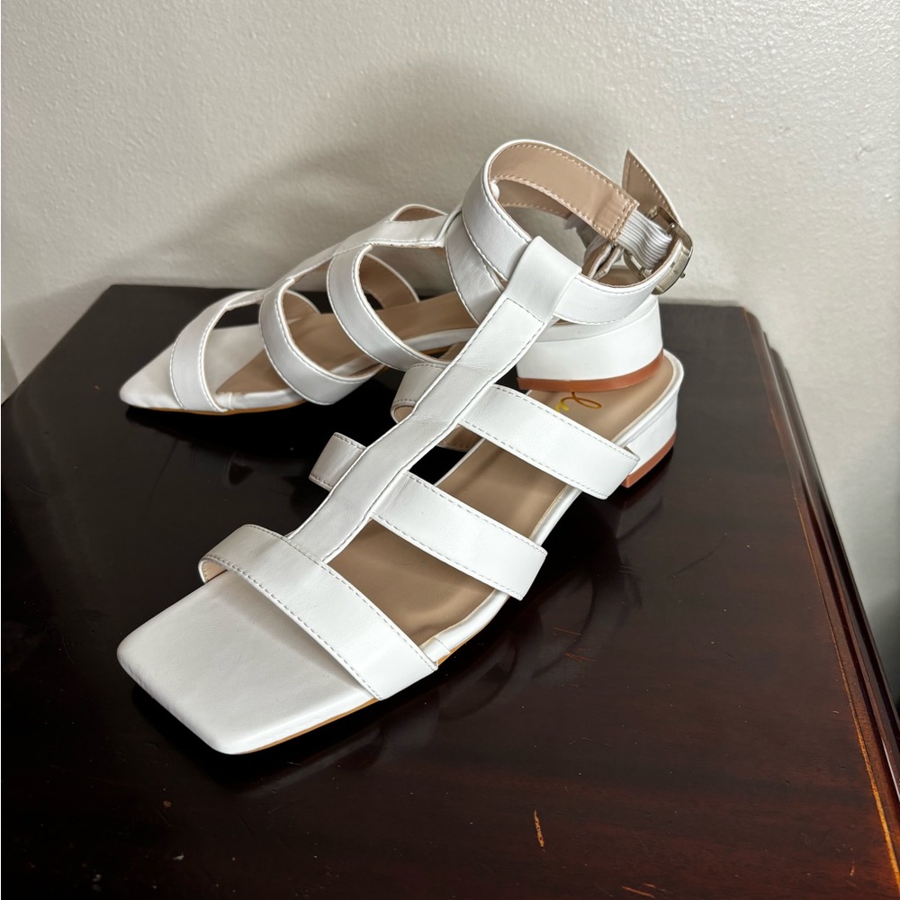 Lulu’s LUZ white sandals